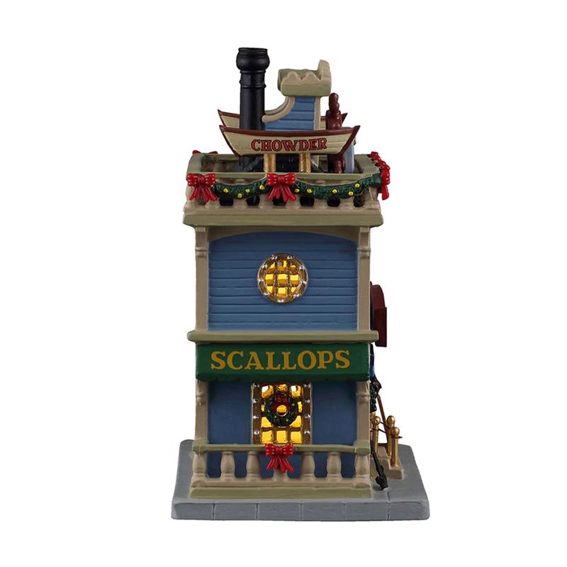 Lemax LED The Tackle House Seafood Restaurant Christmas Village