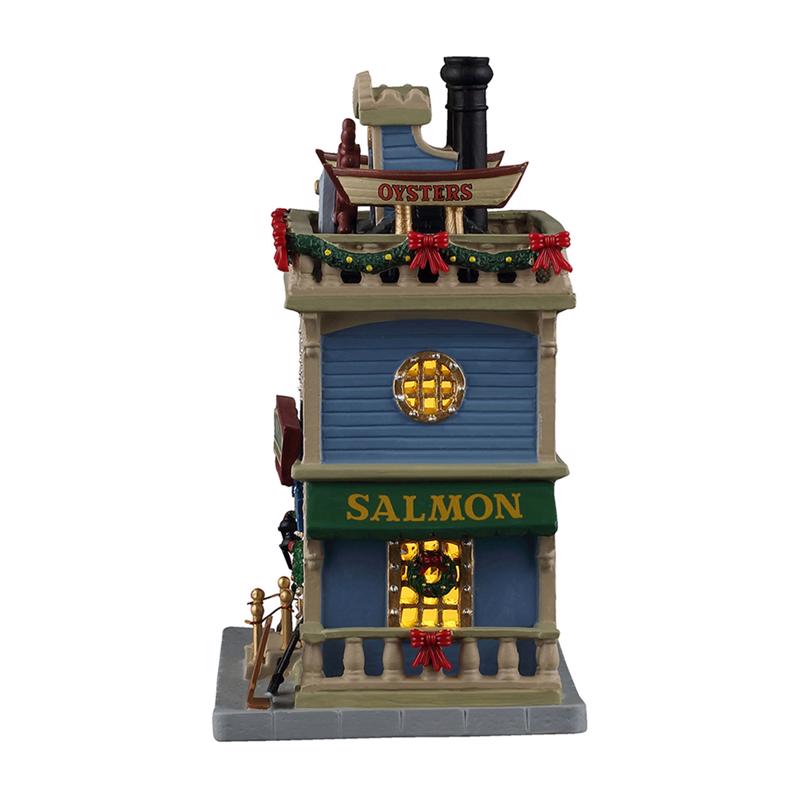 Lemax LED The Tackle House Seafood Restaurant Christmas Village