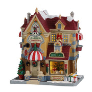 Lemax LED Father Christmas Gift Shop Christmas Village