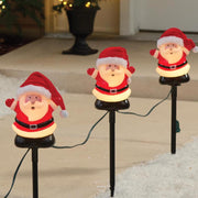 Celebrations LED Warm White Santa Claus 7 in. Pathway Decor