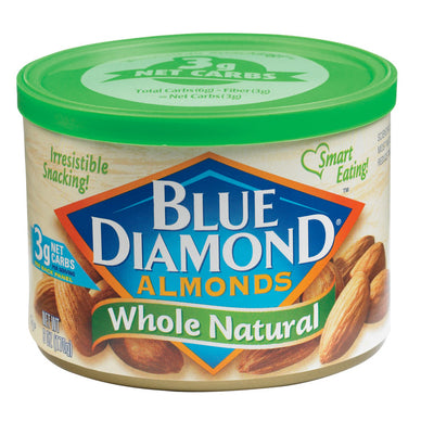 Blue Diamond Whole Natural Almonds 6 oz Can