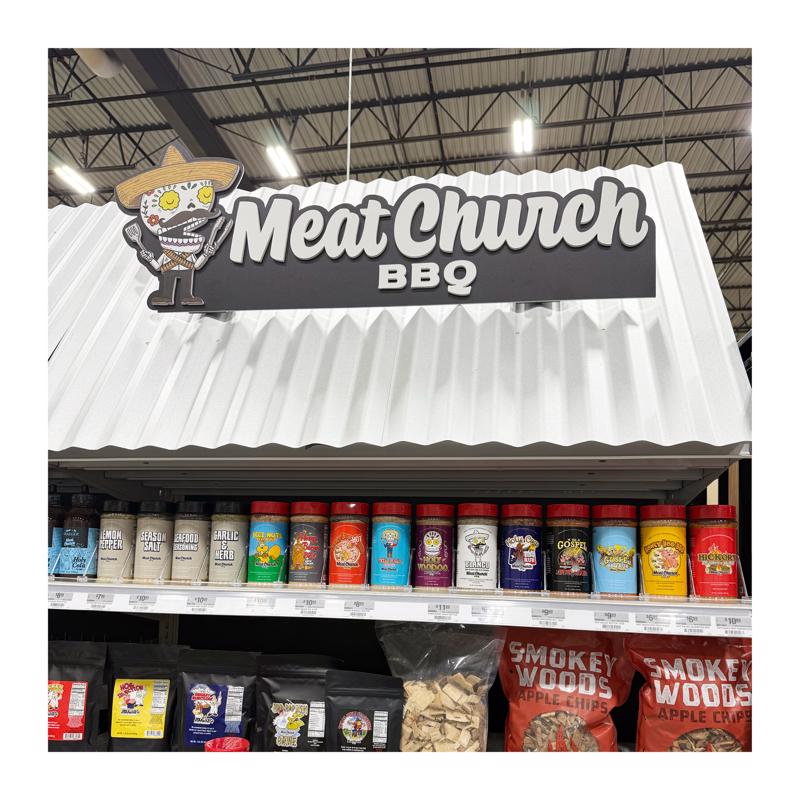 14 in. H X 0.5 in. W X 40 in. L Black Meat Church Canopy Topper PVC