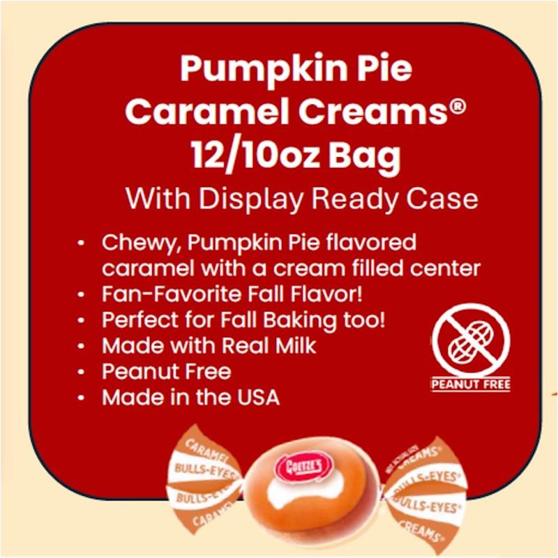 Goetze's Candy Pumpkin Pie Caramel 10 oz