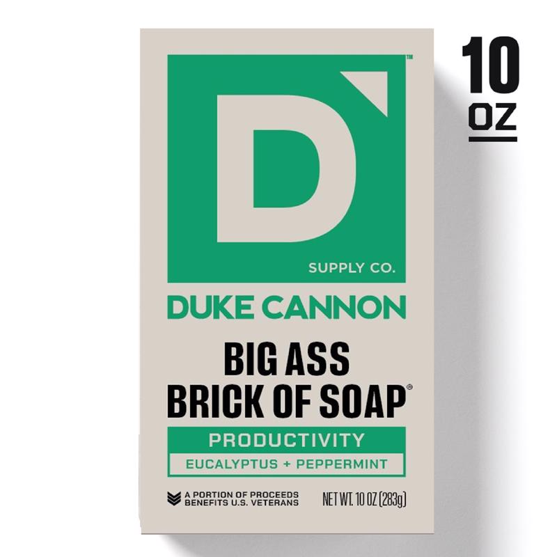 Duke Cannon Productivity Eucalyptus and Peppermint Scent Bar Soap 10 oz