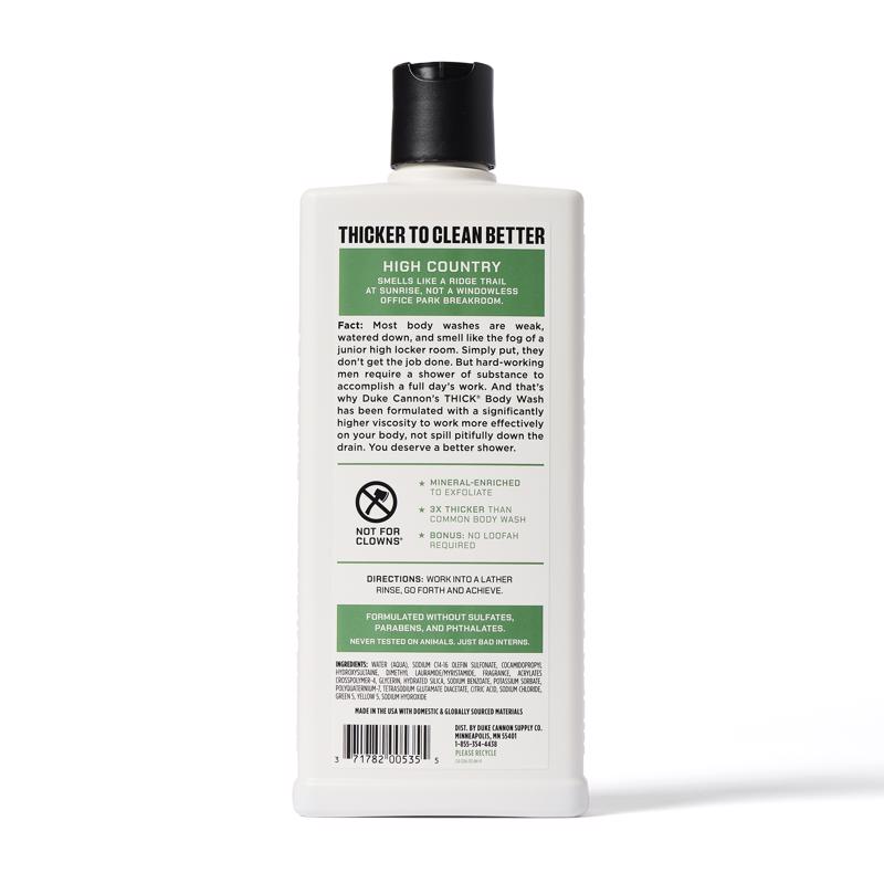Duke Cannon High Country Forest Air and Birchwood Scent Body Wash 18 fl. oz.