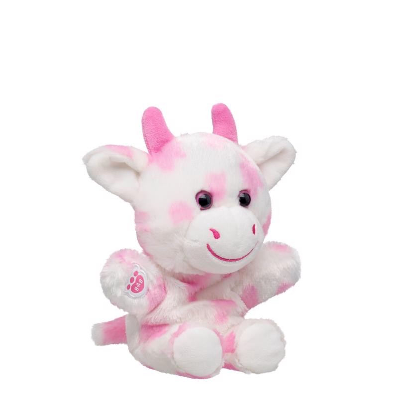Build-A-Bear Mini Beans Pink Cow Plush Toy