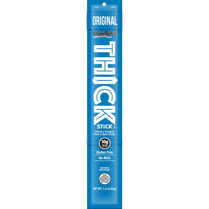 StoneRidge Wholesale Thick Stick Original Meat Sticks 1.5 oz Shrink Wrapped