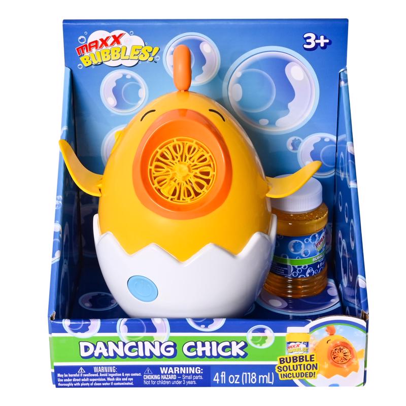 Sunny Days Chicken Bubble Blower Yellow/White