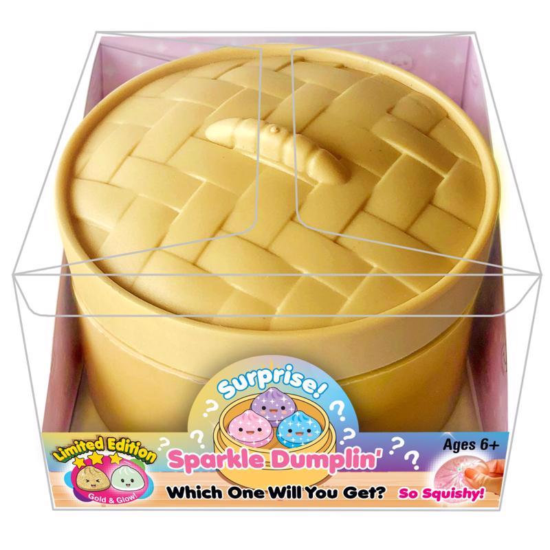 Surprise Squishy Bamboo Steamer Case Sparkle Dumpling