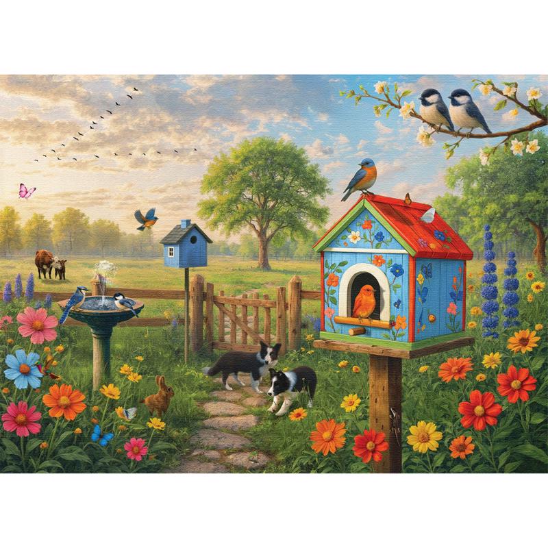 Eurographics Birdhouse Shaped Tin Jigsaw Puzzle 550 pc