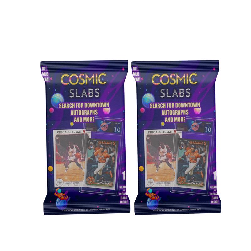Cosmic Slabs Sports Card Game Blue
