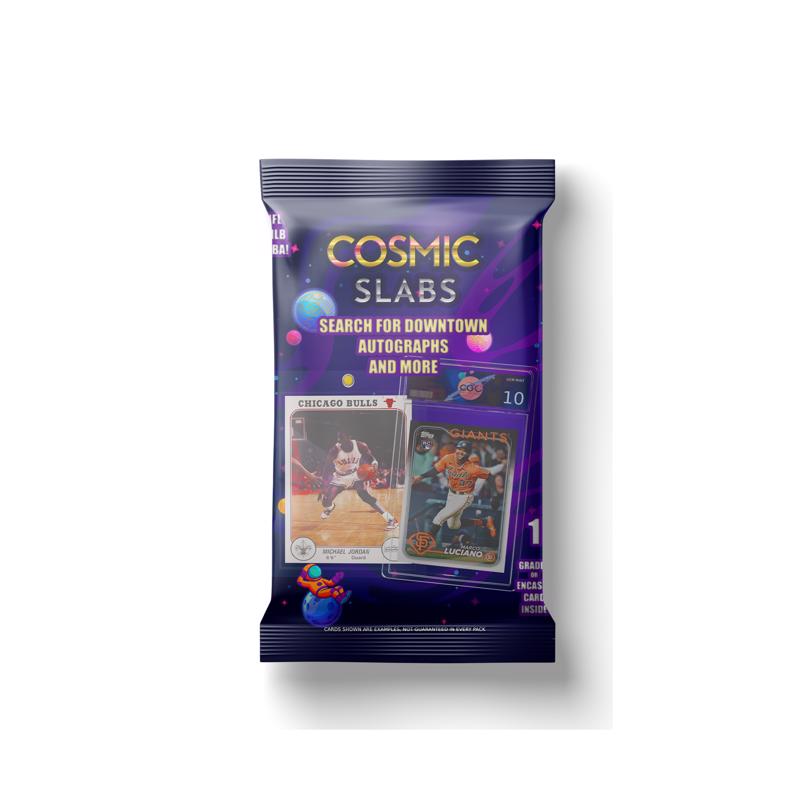 Cosmic Slabs Sports Card Game Blue