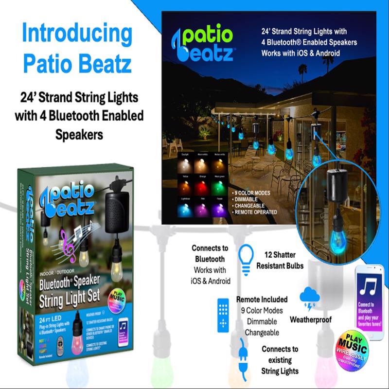 Patio Beatz Multicolored Plug In 18 W LED Rope Light with Remote