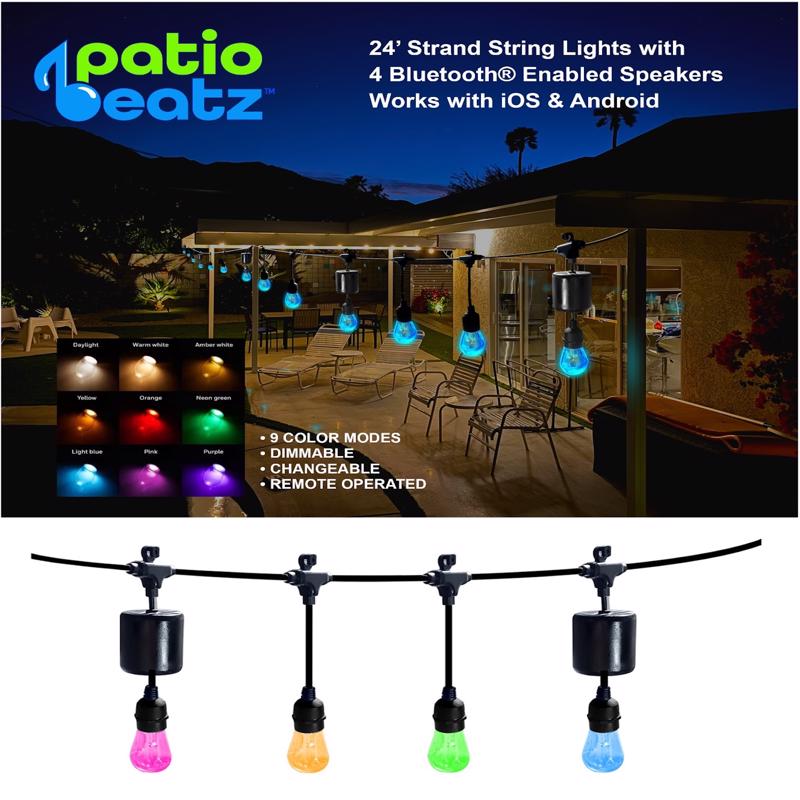 Patio Beatz Multicolored Plug In 18 W LED Rope Light with Remote