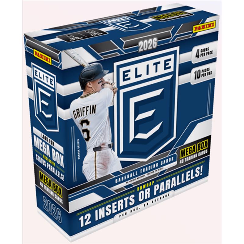 Panini 2026 Donruss Elite Baseball Mega Box Trading Cards
