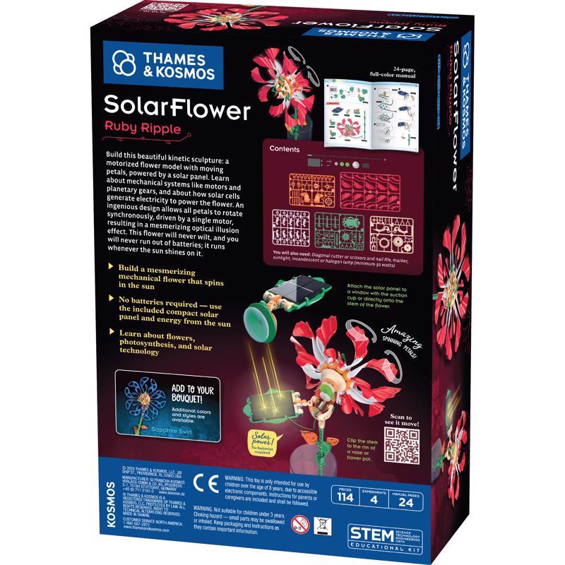 Thames & Kosmos SolarFlower Ruby Ripple Science Toy Multicolored 114 pc