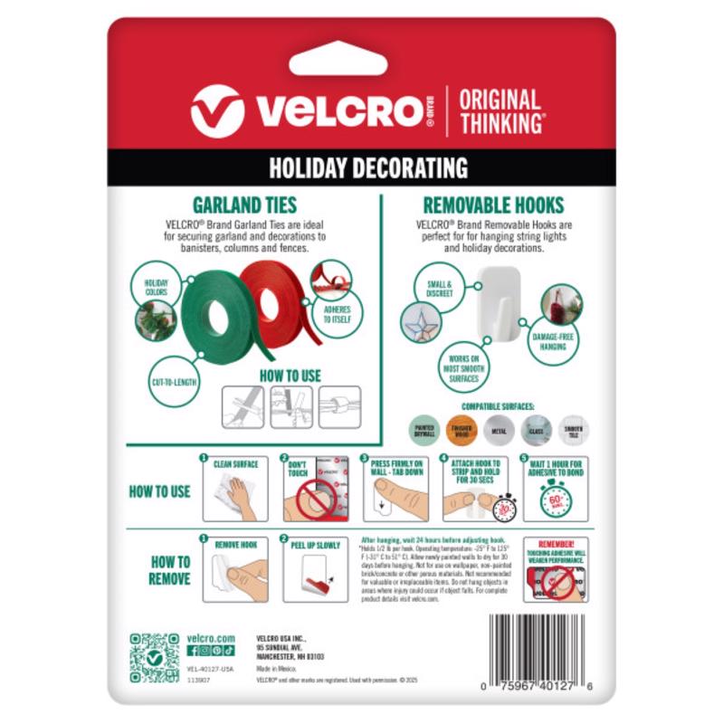 VELCRO Brand Holiday Decorating Kit