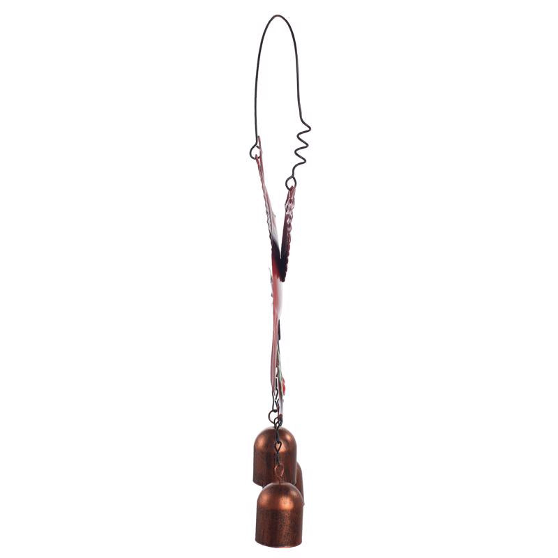Test Rite Cardinal Bird with Bell 7.87 in. Hanging Decor