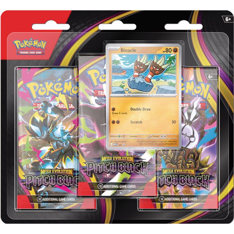 Pokemon Pitch Black 3-Booster Blister Trading Cards