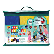 Biggo Blocks 3 Car Racer Building Block Set Assorted 9 pc
