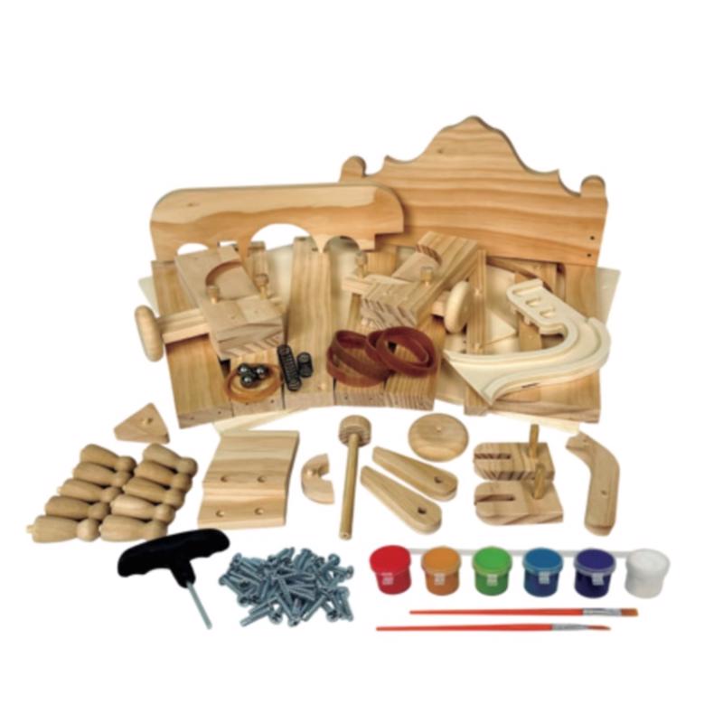 SparkJump Pinball Woodworking Toy Kit