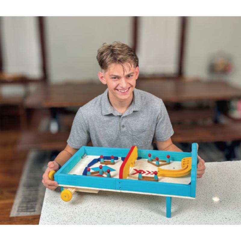 SparkJump Pinball Woodworking Toy Kit