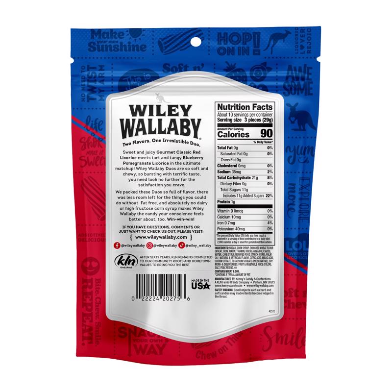 Wiley Wallaby Red & Blueberry Pomegranate Licorice 10 oz
