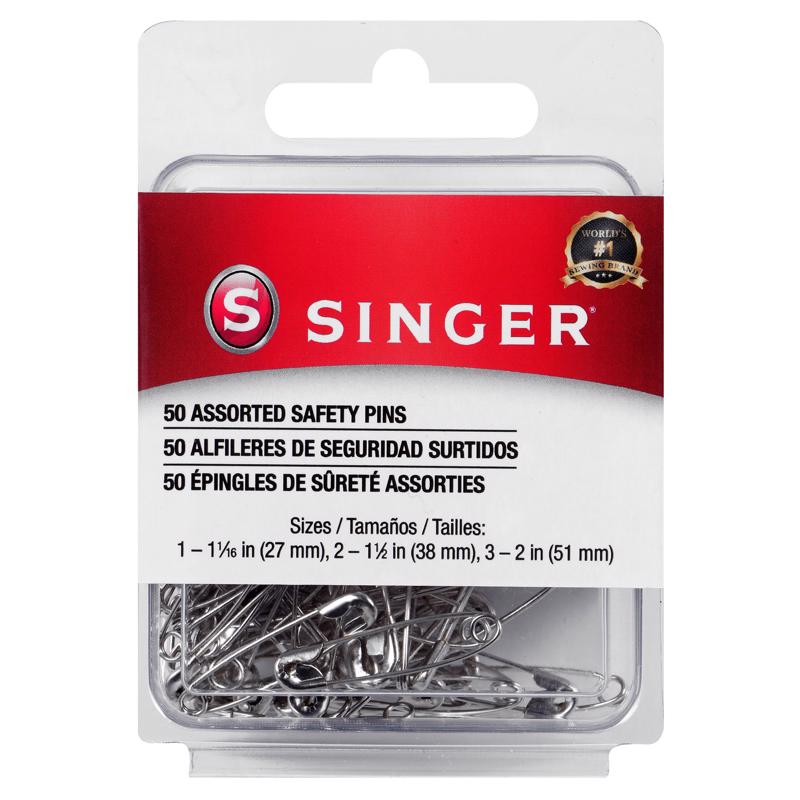 SINGER Safety Pins Steel 50 pk
