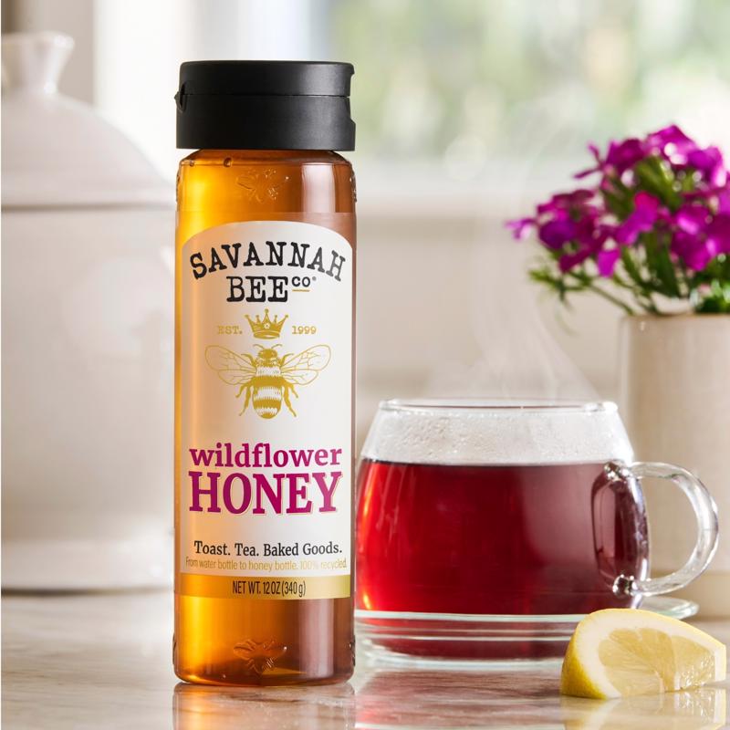 Savannah Bee Company Wildflower Honey 12 oz Bottle