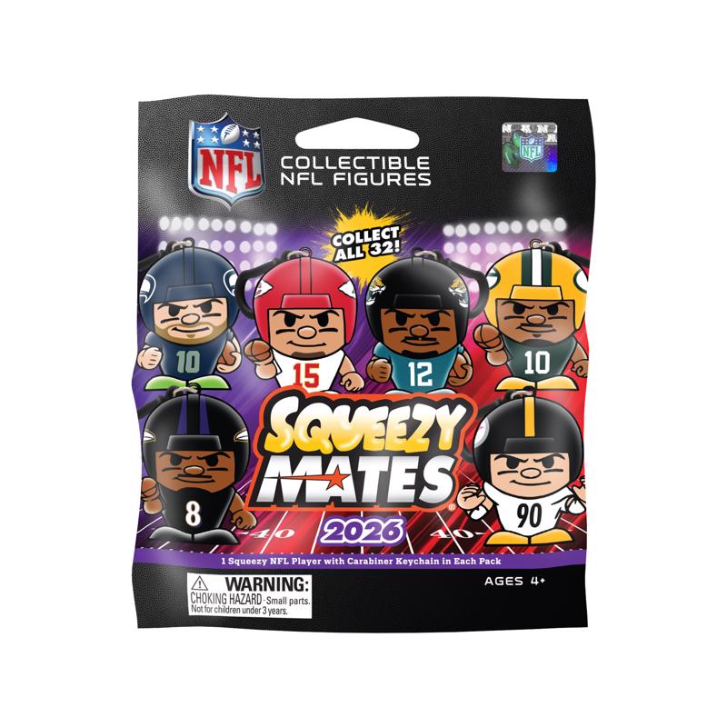 Party Animal Squeezymates Football Collectible Figure Multi