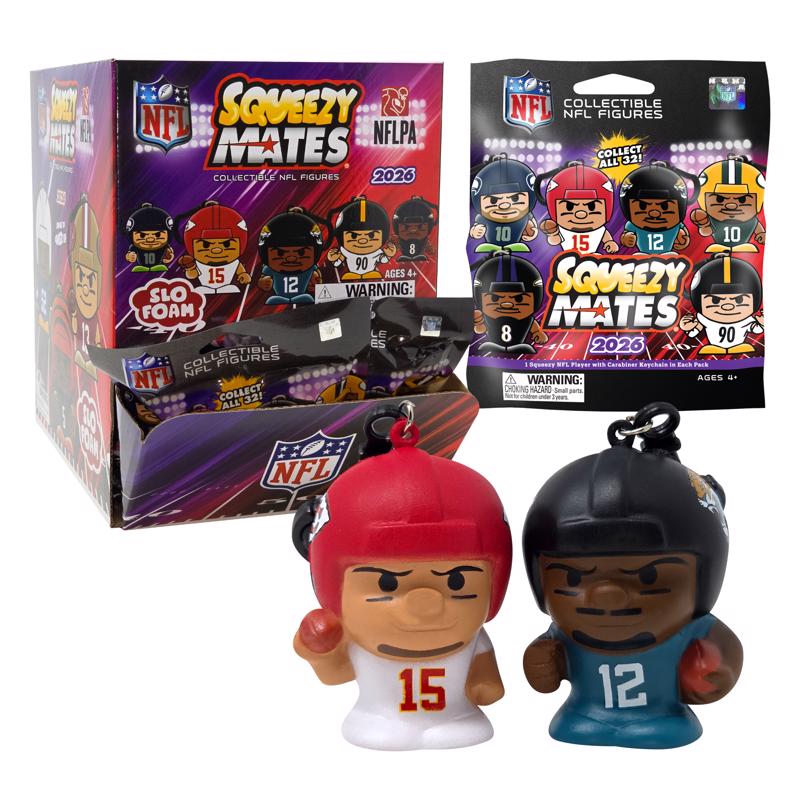 Party Animal Squeezymates Football Collectible Figure Multi