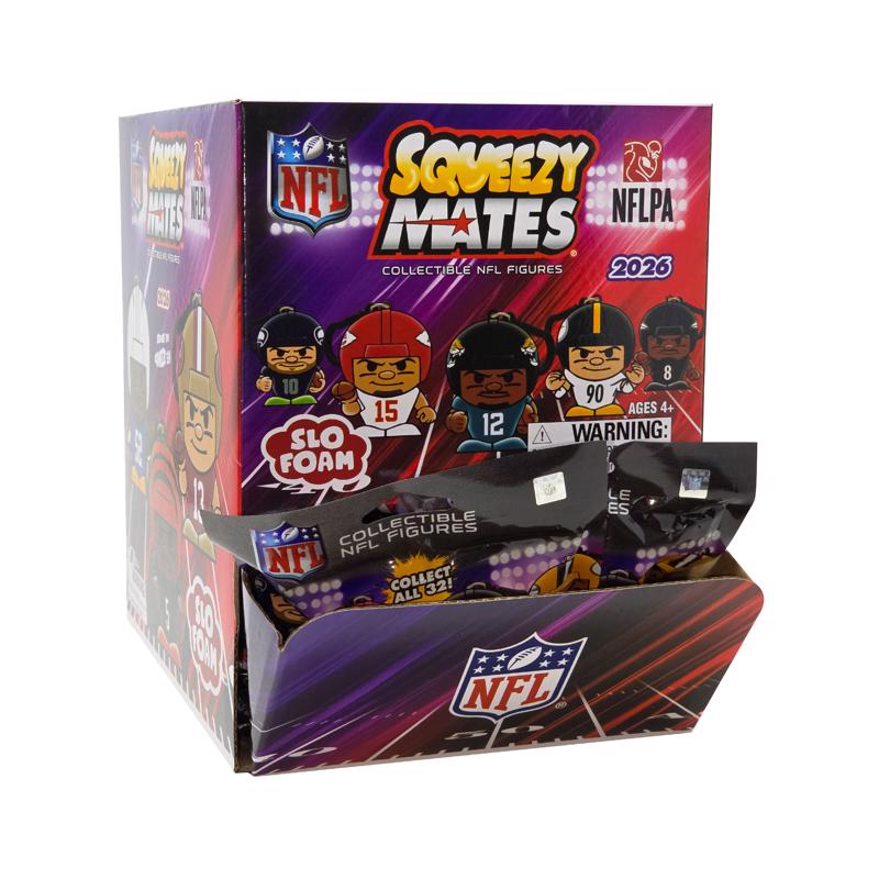 Party Animal Squeezymates Football Collectible Figure Multi