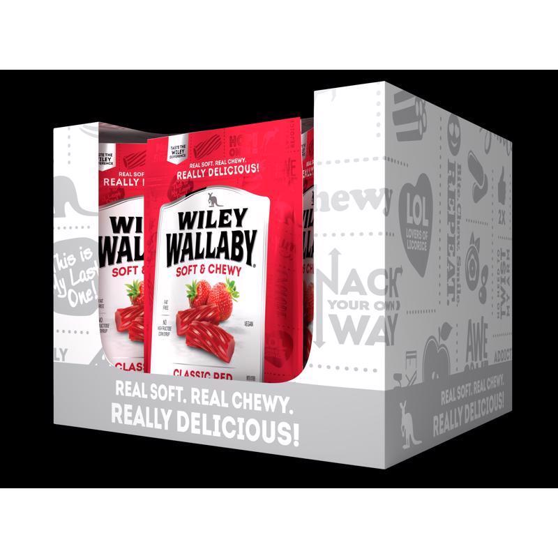 Wiley Wallaby Australian Style Gourmet Red Licorice 10 oz