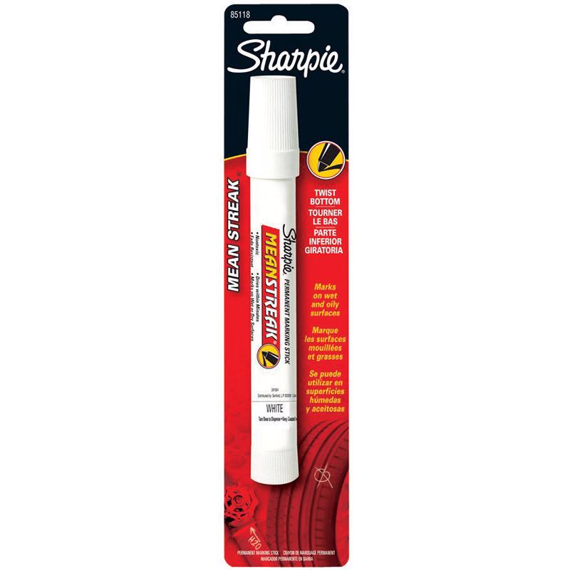 Sharpie Mean Streak White Bold Tip Permanent Marking Stick