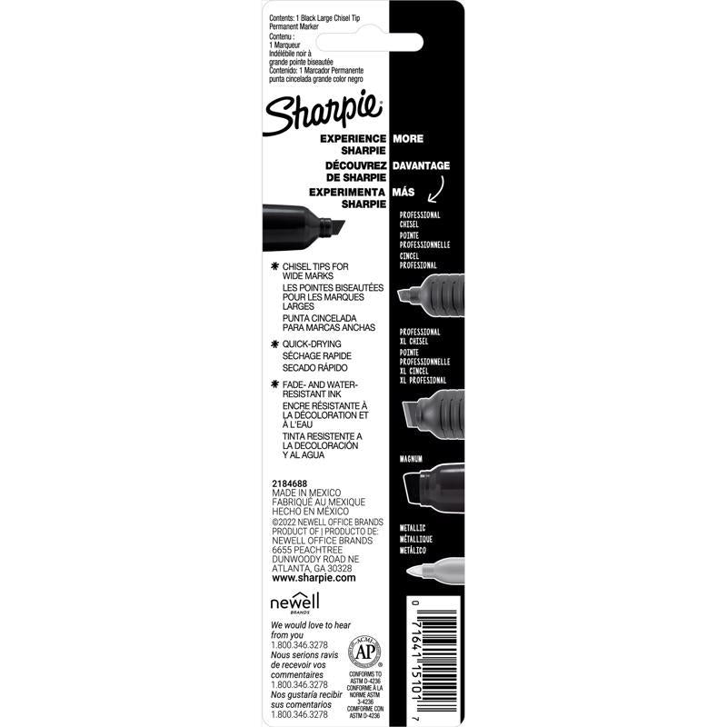 Sharpie King Size Black Chisel Tip Permanent Marker