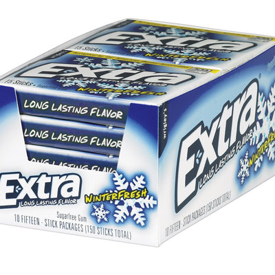Extra Sugar Free Winterfresh Chewing Gum 15 pc
