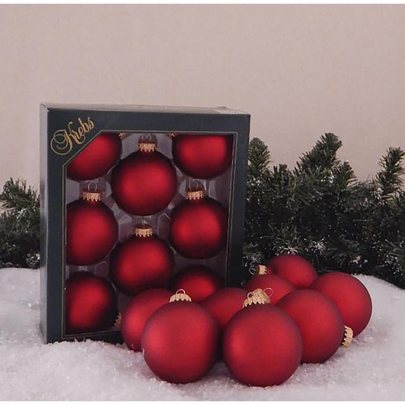 Christmas by Krebs Red Velvet Ball Ornament