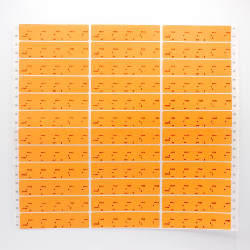 Miscellaneous Labels Adhesive Backed Orange Label
