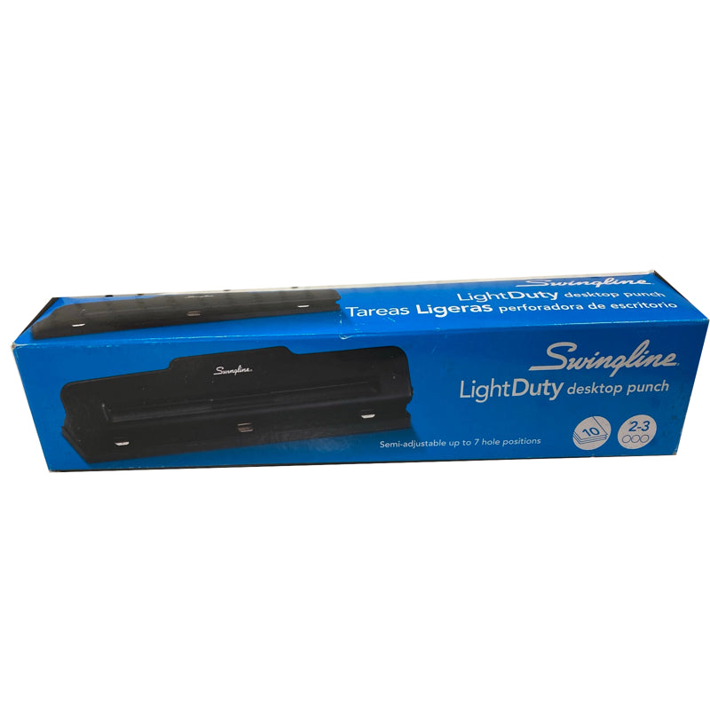 Swingline Light-Duty 10 Sheet Capacity 2 or 3 Hole Paper Punch Black