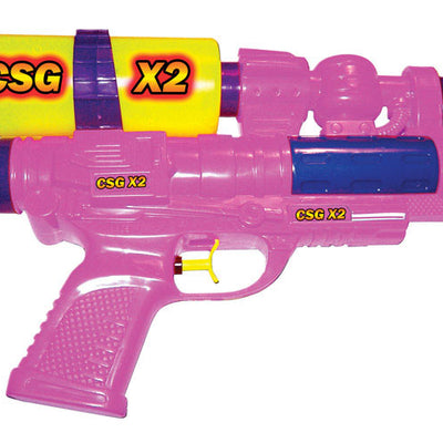 Water Sports CSG X2 Dual Stream Plastic Assorted Water Gun 11 in. L