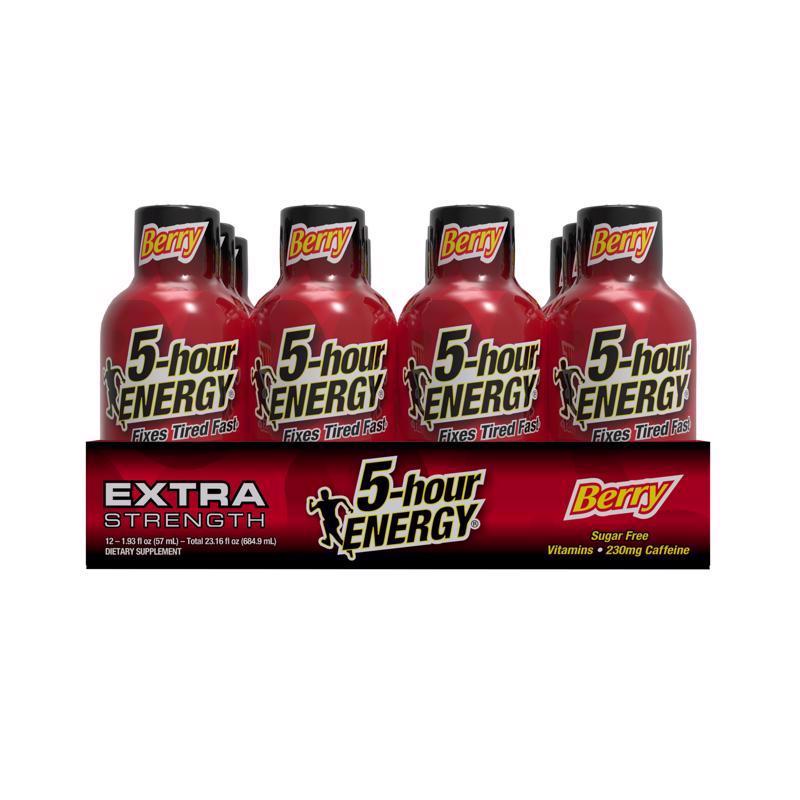 5-hour Energy Extra Strength Sugar Free Berry Energy Shot 1.93 fl. oz.