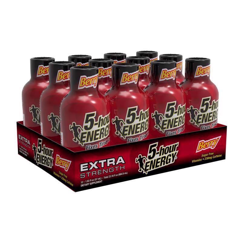 5-hour Energy Extra Strength Sugar Free Berry Energy Shot 1.93 fl. oz.