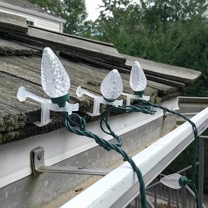 Dyno All In One Gutter/Shingle Christmas Light Clips 100 pk