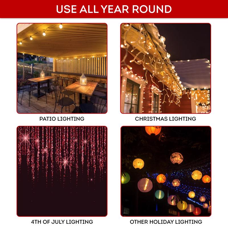 Dyno All In One Gutter/Shingle Christmas Light Clips 100 pk