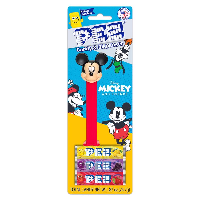 PEZ Mickey and Disney Friends Candy & Dispenser Plastic