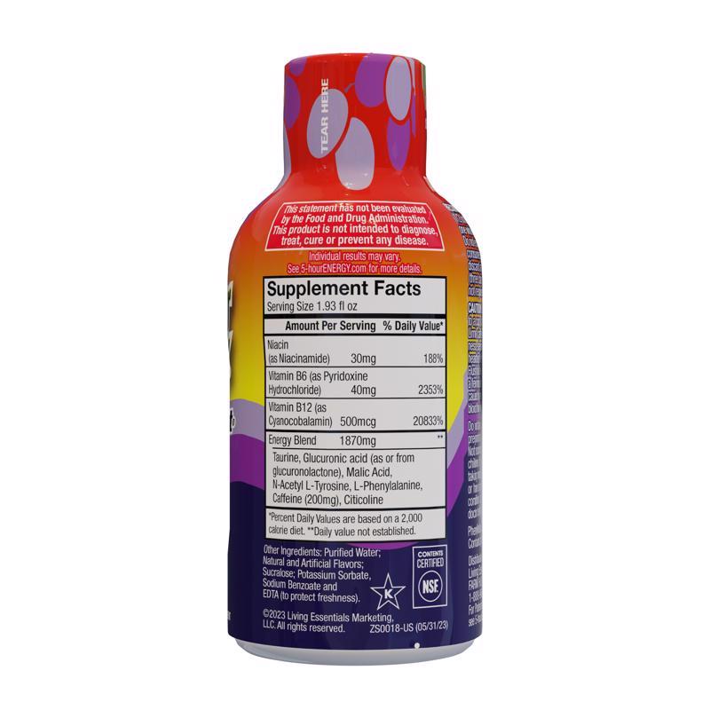 5-hour Energy Regular Strength Sugar Free Grape Energy Shot 1.93 fl. oz.