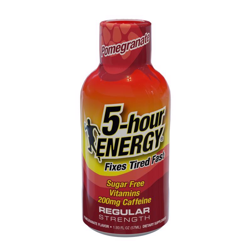 5-hour Energy Regular Strength Sugar Free Pomegranate Energy Shot 1.93 fl. oz.