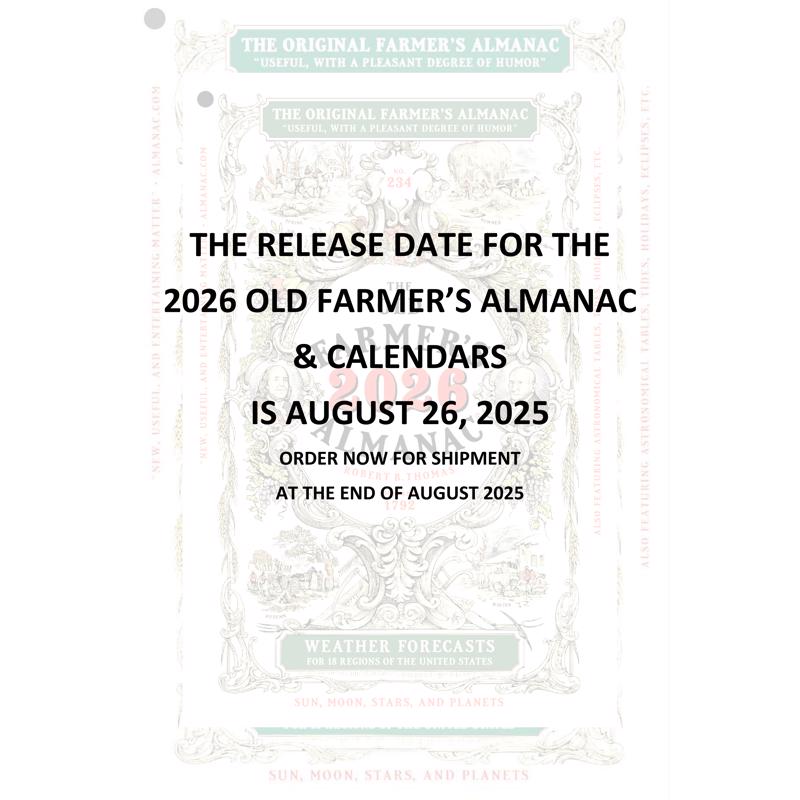 The Old Farmer's Almanac Yankee Publishing 2026 Almanac Reference Book