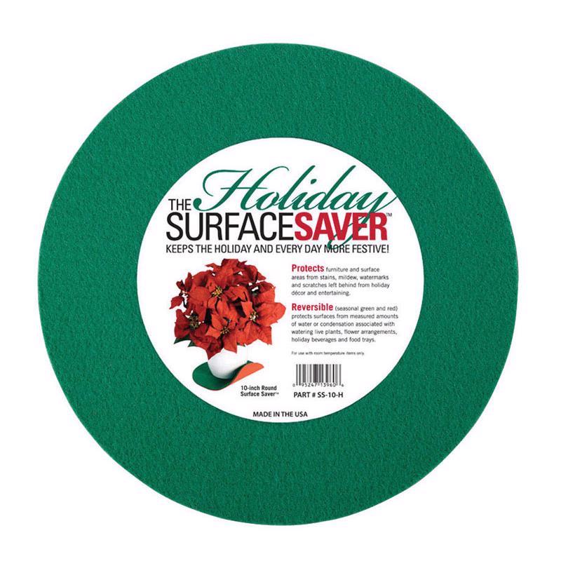 DiversiTech Fabric Surface Pad Green Round 10 in. W X 10 in. L