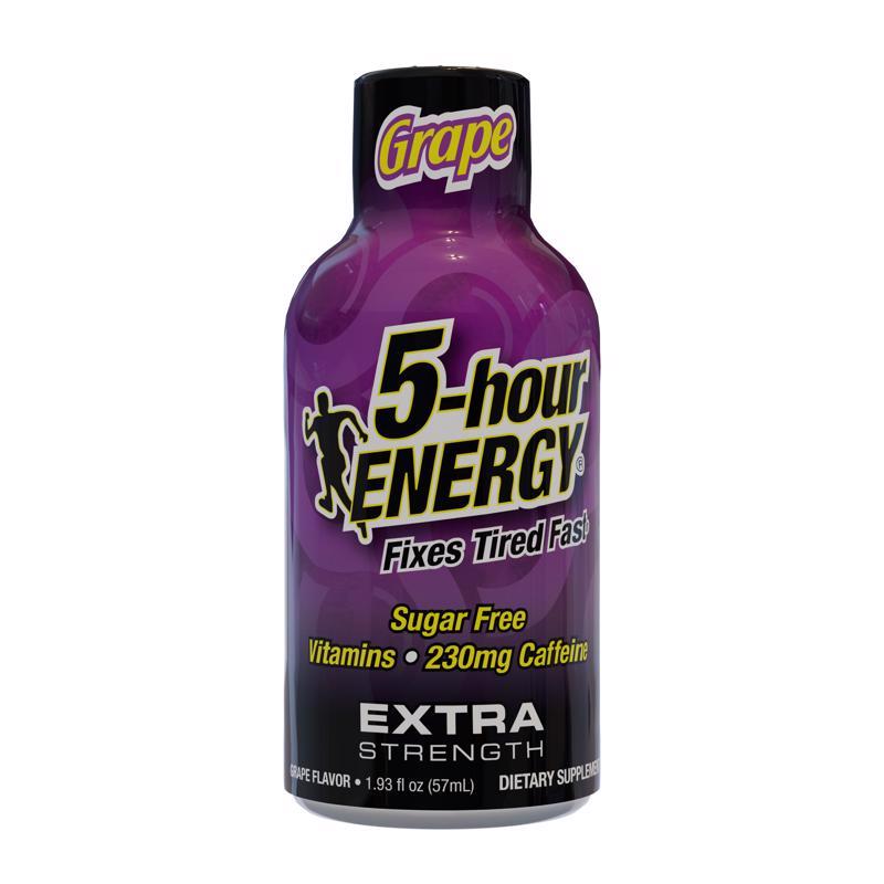 5-hour Energy Extra Strength Sugar Free Grape Energy Shot 1.93 fl. oz.